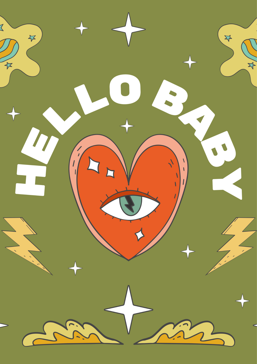 Digitale poster Hello Baby